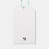 Étiquettes-cadeau Blanc avec or (Dos)