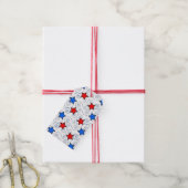 Étiquettes-cadeau Blanc rouge et BLue (Avec de la ficelle)