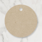 Étiquettes Cadeau Blancs citrouille verdure eucalyptus chute rustiqu (Dos)