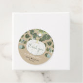 Étiquettes Cadeau Blancs citrouille verdure eucalyptus chute rustiqu (En situation)