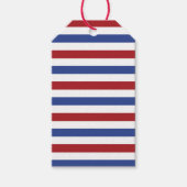 Étiquettes-cadeau Blancs rouges et bleus (Devant)