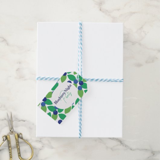 Étiquettes-cadeau Bleu. (With Twine)
