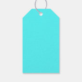 Étiquettes-cadeau Bleu aqua (Dos)
