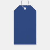 Étiquettes-cadeau Bleu avec motif (Dos)