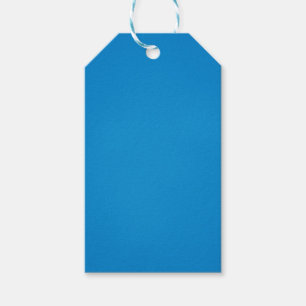 Étiquettes-cadeau Bleu cérulean clair avec texture granuleuse