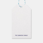 Étiquettes-cadeau Bleu Cheers #26235C Balises cadeaux (Dos)