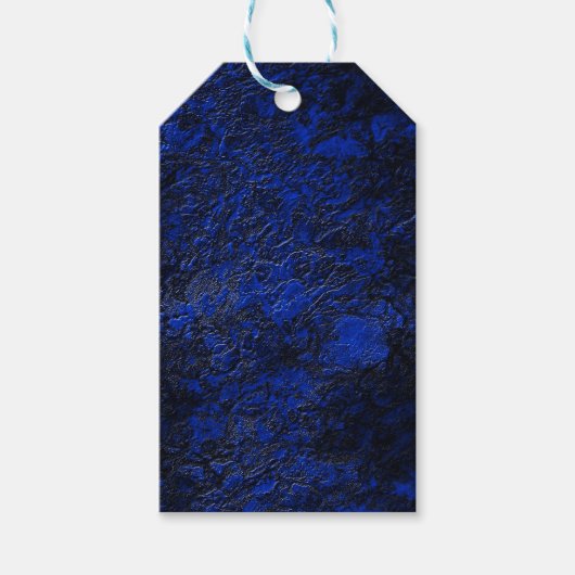 Étiquettes-cadeau Bleu cobalt (Devant)
