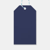 Étiquettes-cadeau Bleu cobalt (Dos)