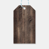 Étiquettes-cadeau Bleu de tournesol rustique Bottes Roses doux 16 (Dos)