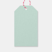 Étiquettes-cadeau Bleu d'oeuf de canard (Dos)