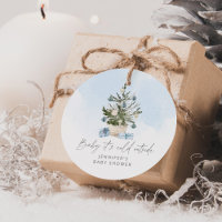 Bleu hiver Bébé son froid dehors baby shower
