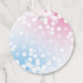 Étiquettes Cadeau Bleu Ou Rose Moderne ? Parti de révélation de genr (Dos)