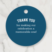 Étiquettes Cadeau Bleu rouge de baseball (Dos)