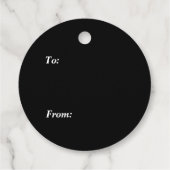 Étiquettes Cadeau Bleu violet Joyeux Halloween Grave Yard (Dos)