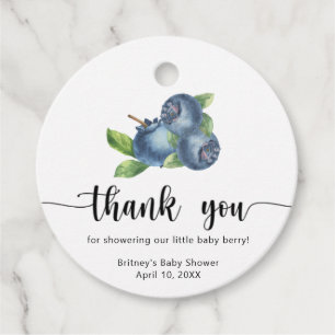 Étiquettes Cadeau Bleuet doux - merci