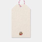 Étiquettes-cadeau Bliss de cacao d'hiver - Chien mignon en mode Mug (Dos)