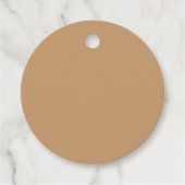 Étiquettes Cadeau Bloc de couleur de cache | Conception Mariage douc (Devant)
