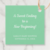 Étiquettes Cadeau Blocs bébé Baby shower Merci (Dos)