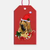 Étiquettes-cadeau Bloodhound Christmas Cadeau Tags (Dos)
