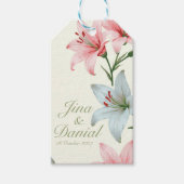 Étiquettes-cadeau Bloom Azure (Devant)