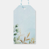 Étiquettes-cadeau Blue and Gold Wild One Safari Birthday Drive Thru (Dos)