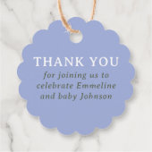 Étiquettes Cadeau Blue and Green Coneflower Thank You (Dos)