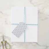 Étiquettes-cadeau Blue Bow  (Avec de laficelle)