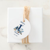 Étiquettes Cadeau Blue Boy Premier Noël (En situation)