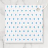 Étiquettes Cadeau Blue Bundle Joy : Teddy Bear Baby Boy Douche (Dos)