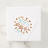 Étiquettes Cadeau Blue Cute pain d'épices Noël Cookies Exchange (En situation)