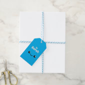 Étiquettes-cadeau Blue Cutie (Avec de laficelle)