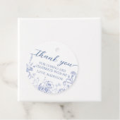 Étiquettes Cadeau Blue French Vintage Victorian  (En situation)