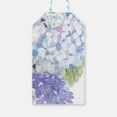 Étiquettes-cadeau Blue Hydrangea Bridal (Dos)