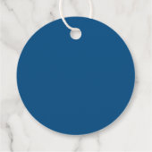 Étiquettes Cadeau Blue Meant to Bee Honey Jar Wedding (Dos)