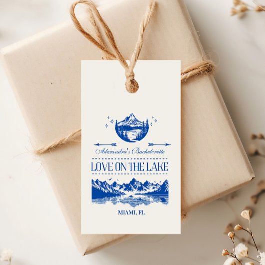 Étiquettes-cadeau Blue Nautical Party Thème