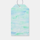 Étiquettes-cadeau Blue Pastel Two Moon Space Anniversaire Merci (Dos)