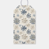 Étiquettes-cadeau Blue Snowflake Cat Christmas   (Dos)