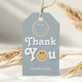 Étiquettes-cadeau Blue Two Cool Dude Boys Smile 2nd Birthday Favor