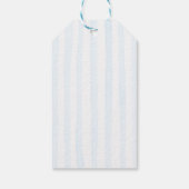 Étiquettes-cadeau Blue Winter Christmas Tree Baby Shower (Dos)