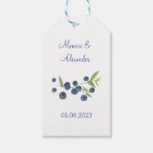 Étiquettes-cadeau Blueberries Fruits de bleuets Fruits de mariage (Devant)