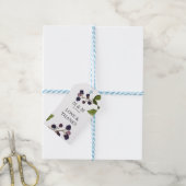 Étiquettes-cadeau Blueberry | Mariage Monogram Merci Favoriser (Avec de laficelle)