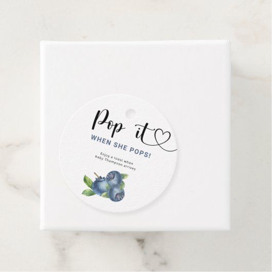 Étiquettes Cadeau Blueberry - Pop it When it pops (En situation)