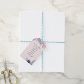 Étiquettes-cadeau Blush Floral Memorial Funeral Adieu (Avec de laficelle)