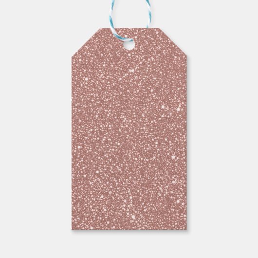 Étiquettes-cadeau Blush Pink Speckled Pattern Party (Devant)