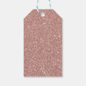 Étiquettes-cadeau Blush Pink Speckled Pattern Party (Dos)