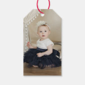 Étiquettes-cadeau Blush rose 1er Merci d'anniversaire (Dos)