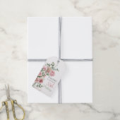 Étiquettes-cadeau Blush Rose Greenery Eucalypt 55th Birthday Thanks (Avec de la ficelle)