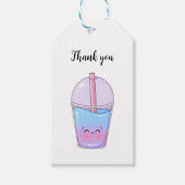 Étiquettes-cadeau Boba Tea Kawaii (Devant)