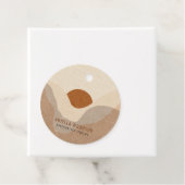 Étiquettes Cadeau Boho Abstrait en terre cuite bijouterie de sable p (En situation)