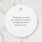 Étiquettes Cadeau Boho Aquarelle Poted Houplant Merci (Dos)